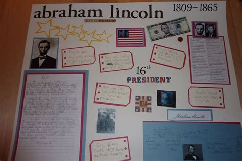 Images Of Presentation Boards For Kids On Abraham Lincoln The