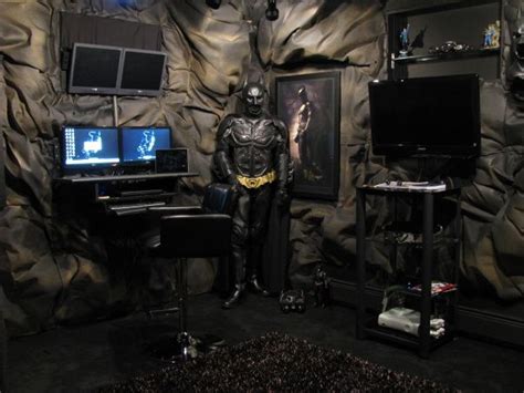Hanging batman party decorations will make your party guests feel like the caped crusader is gliding by to celebrate! Information About Rate My Space | Batman room, Batcave ...