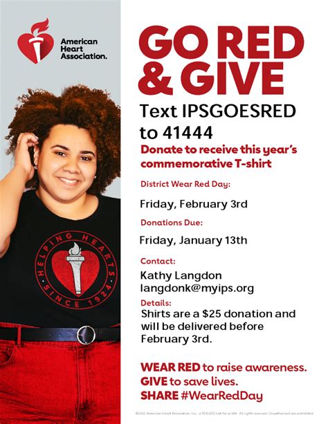 Go Red And Give Ips And The American Heart Association Indianapolis