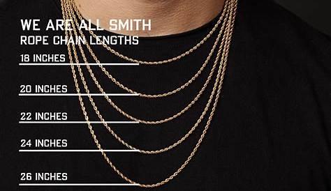 chain length chart men