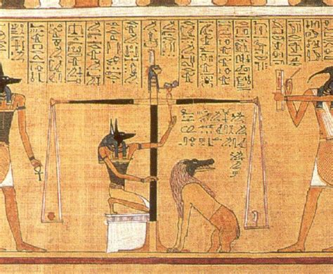 the weighing of the heart against the feather of truth this papyrus download scientific