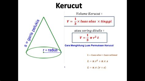 Menghitung Volume Dan Luas Permukaan Kerucut Imagesee Vrogue Co