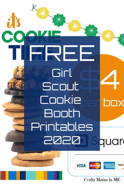 Girl Scout Cookie Booths Free Printables 2020 Crafty Mama In Me