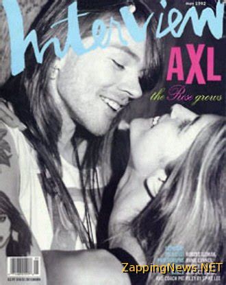 Axl Rose And Stephanie Seymour By Bruce Weber Interview Magazine May Axl Rose Guns N