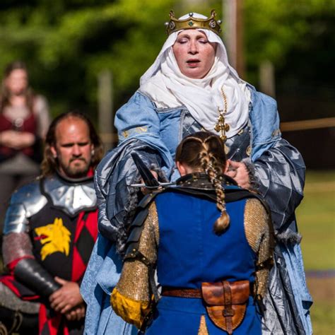 Knighting Ceremony With Queen Eleanor Robin Hoods Medieval Faire