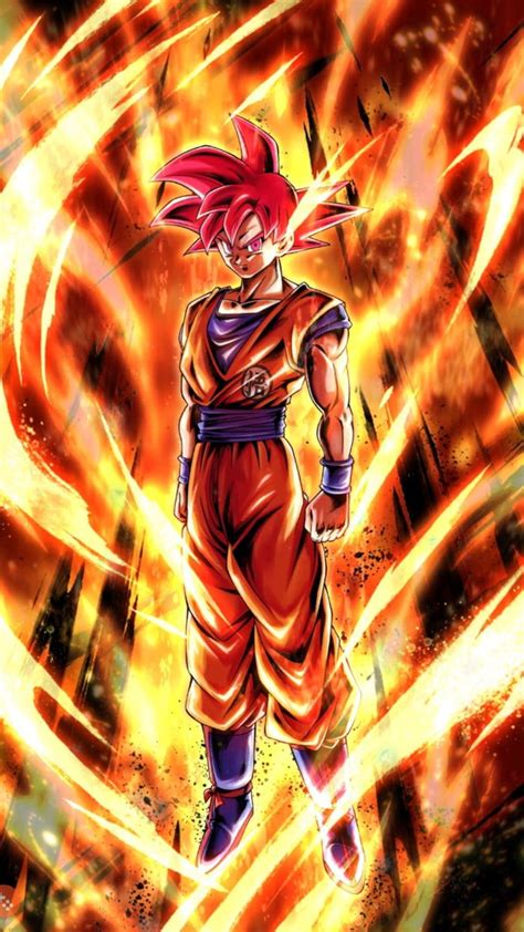 Super Saiyan God Goku Dragonball Legends Dragon Ball Super Artwork