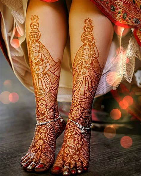 Bookmark This Bridal Mehndi Design For Your Feet Already 😘 Bridal Mehndi Designs Legs Mehndi