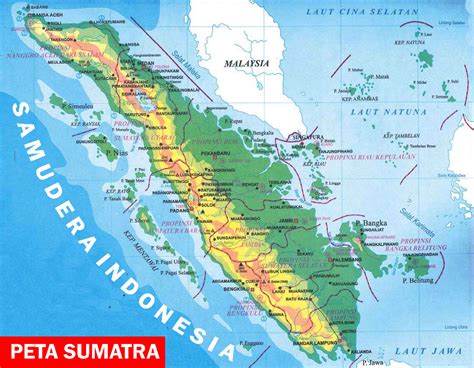 Peta Sumatra Lengkap Provinsi Web Sejarah