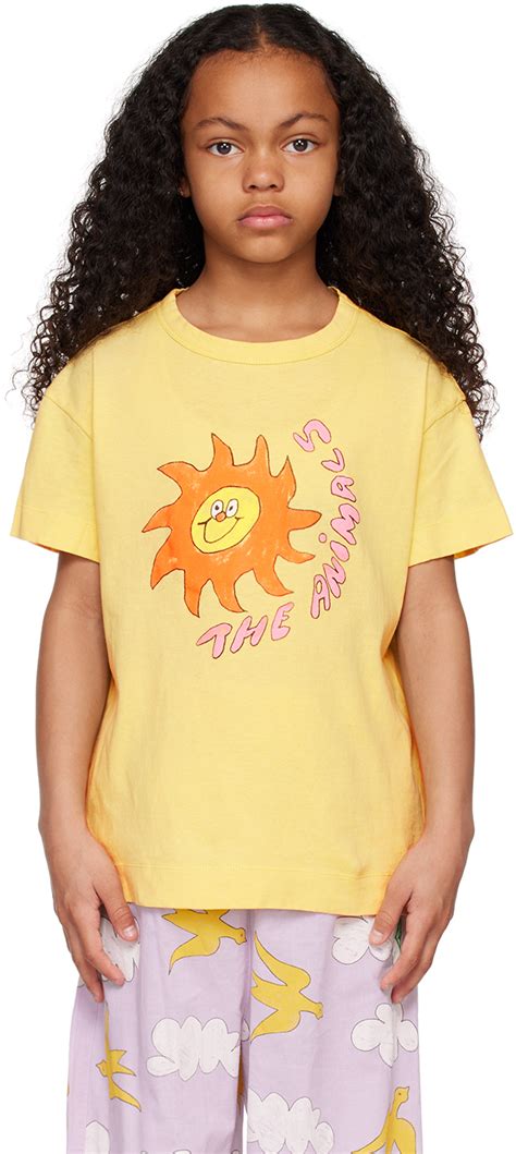 Kids Yellow Rooster T Shirt By The Animals Observatory Ssense