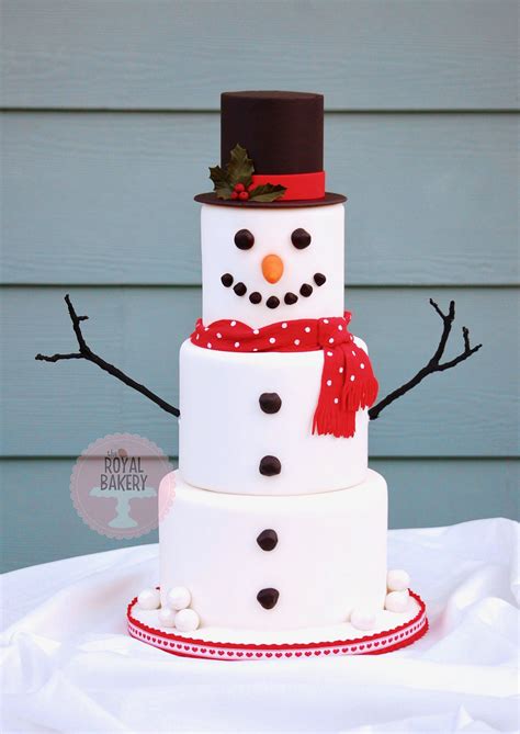 Snowman Cake Inspired By Christmas Cake Pops