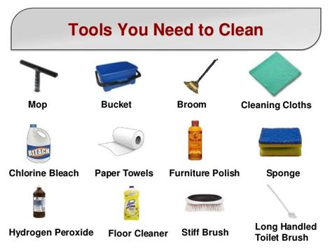 Needed Tools To Clean Home Cleaning Clothes Toilet Cleaning Floor