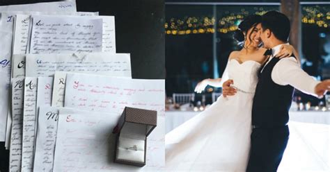 This Guy Proposes To His Girlfriend Through Love Letters That He Wrote