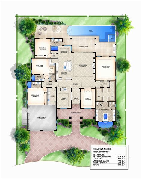 Waterfront House Plans Luxury Small Florida Home Jhmrad 114646