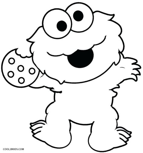 Coloring pages elmo cookie monster sesame street christmas. Baby Cookie Monster Drawing at GetDrawings | Free download