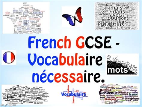 French Gcse 9 1 Essential Revision Vocabulary Teaching Resources