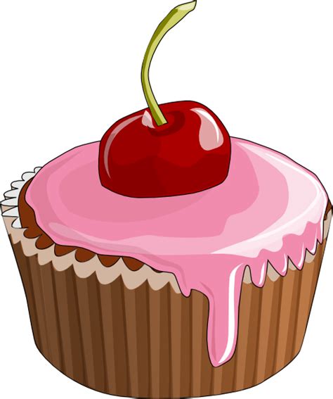 Find images of chocolate cupcake. Cherry Cupcake Clip Art at Clker.com - vector clip art ...