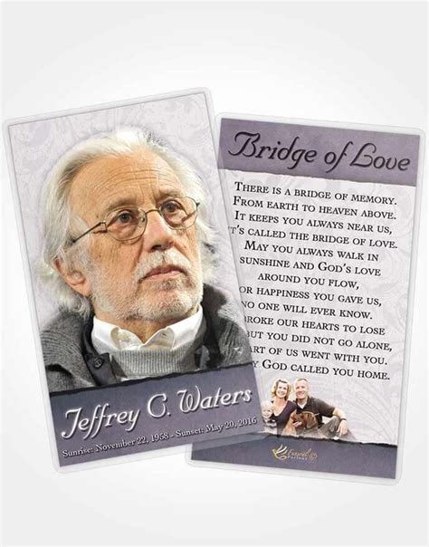 Religious funeral prayer cards, holy cards or also known as mass cards are a christian tradition. Funeral Prayer Cards Templates Beautiful Prayer Card ...