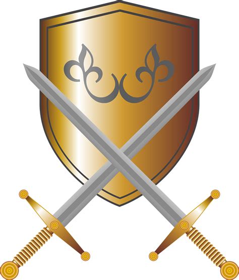 Medieval Swords And Shields Clipart