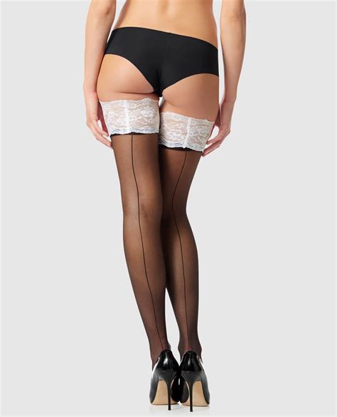 Sexy Thigh High Stay Ups With Back Seam La Senza Lingerie
