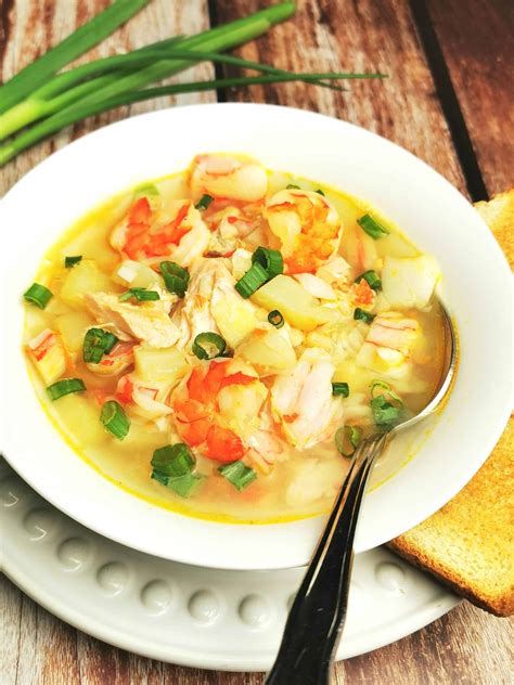 Simple Seafood Soup Recipe Cre8 At Home