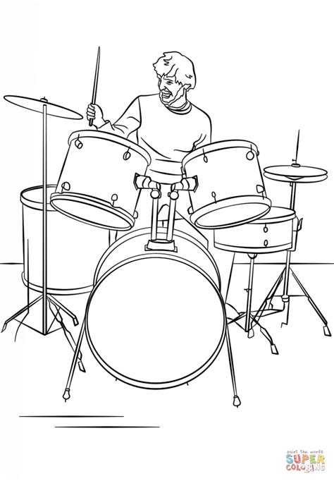 You can use our amazing online tool to color and edit the following drum set coloring pages. Drum Set Drawing at GetDrawings | Free download