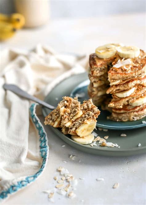 Oatmeal Banana Pancakes Easy In The Blender Fit Mitten Kitchen