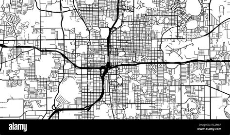 Urban Vector City Map Of Orlando Florida United States Of America