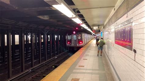 Nyc Subway R46r160r68 Nqrw Trains At Prince Street Action Youtube