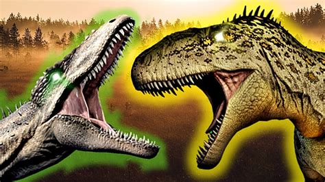 Giganotosaurus Vs Carcharodontosaurus Jurassic World Evolution YouTube