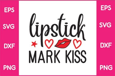 Lipstick Mark Kiss Svg Graphic By Svg Shop · Creative Fabrica
