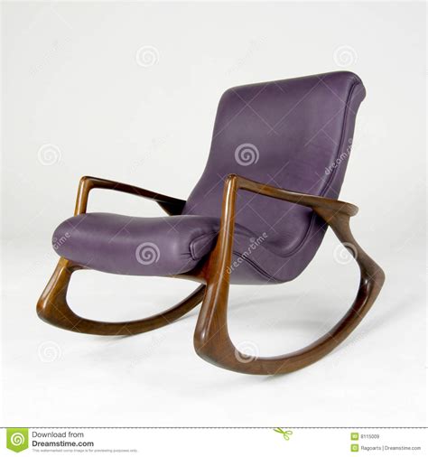 Chesterfield soho+footstool real leather high back wing handmade chair antique. Purple Leather Rocking Chair Editorial Stock Image - Image ...