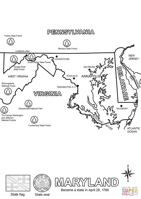 Make your world more colorful with printable coloring pages from crayola. Maryland Coloring Page - Coloring Home