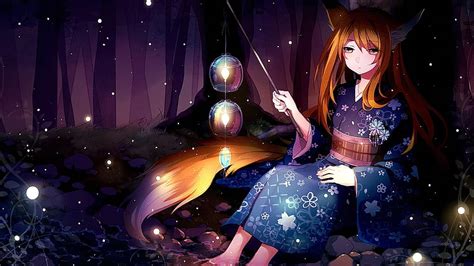 Girl Kitsune HD Wallpaper Pxfuel