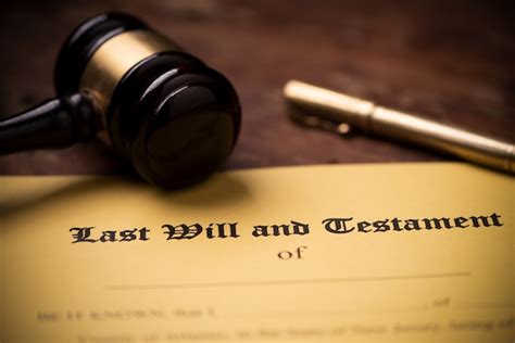 Premium Photo Last Will And Testament Form With Gavel Decision