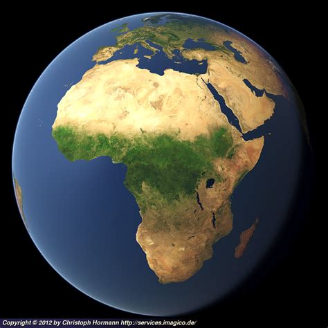 Whole Earth View Focusing On Africa Imagicode Geovisualizations