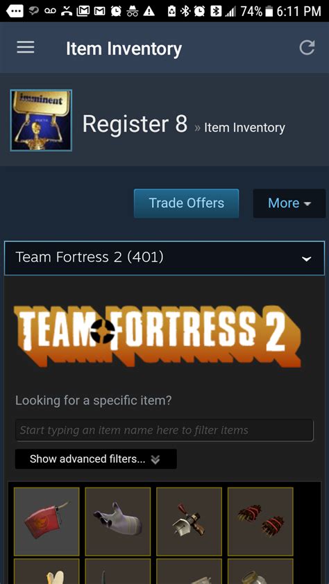 I Have The Same Amount Of Items As Tf2s Steam Game Id Rtf2