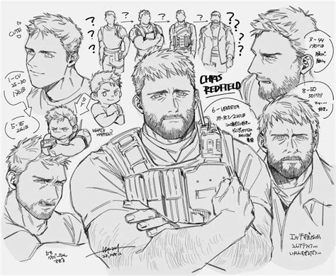 Chris Redfield Resident Evil And 4 More Drawn By Moto23059 Danbooru