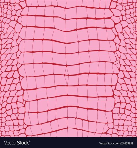 a pink alligator skin pattern with red lines on the top and bottom half of it