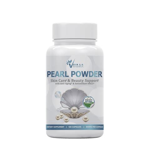 Pearl Powder Supplement 500mg 120 Capsules Natural Source Of Calcium