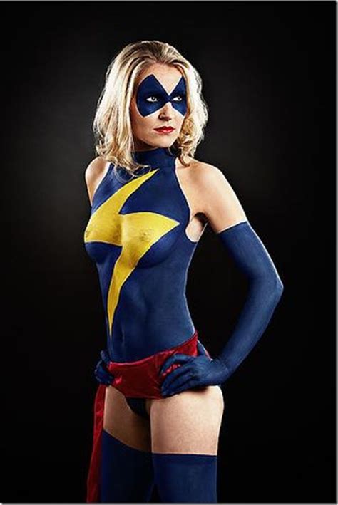 Read Ms Marvel Cosplay Body Paint Art Cosplay Hentai