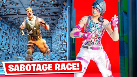 The most challenging custom maps. The SABOTAGE Deathrun Race in Fortnite... (Fortnite ...