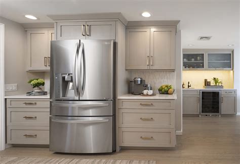 A freestanding wine cabinet is a great option for those with. Hamden Kitchen - Fridge Cabinets | Viking Kitchen Cabinets