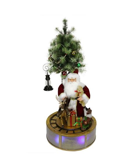 Northlight 4 Animated And Musical Lighted Led Santa Claus With Tree