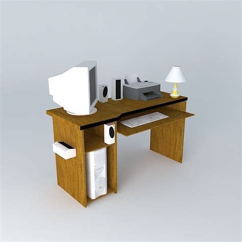 My Desk 3d Cgtrader