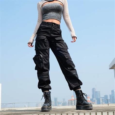 Women S Black Cargo Pants Superior Style That Takes Your Look From Zero To Hero