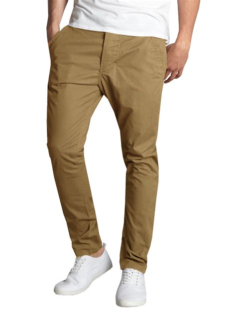 Gbh Mens Pocket Flat Front Cotton Stretch Casual Chino Pants Ebay