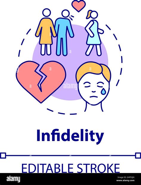 Infidelity Concept Icon Stock Vector Image And Art Alamy