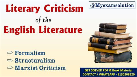 The Importance Of Literary Criticism In English Literature My Exam