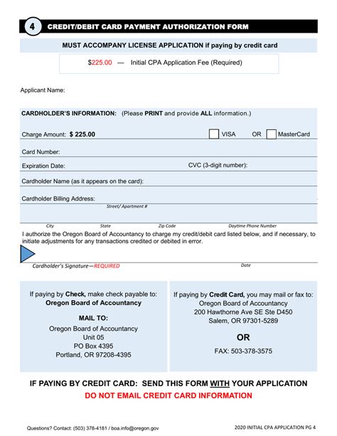 Oregon Cpa Initial License Application Fill Out Sign Online And Download Pdf Templateroller