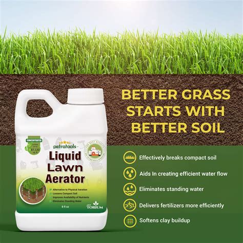 Buy Petratools Liquid Lawn Aerator Super Concentrate Acre Coverage For Grass Yard And